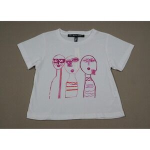 Aqua X Kerri Rosenthal Girls' Three Girls Tee - Size XL(14/16)